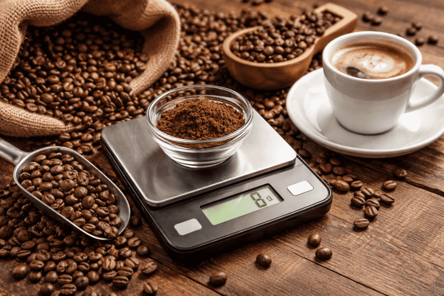 Quantas chávenas de café tiras de 1 kg de grãos de café?