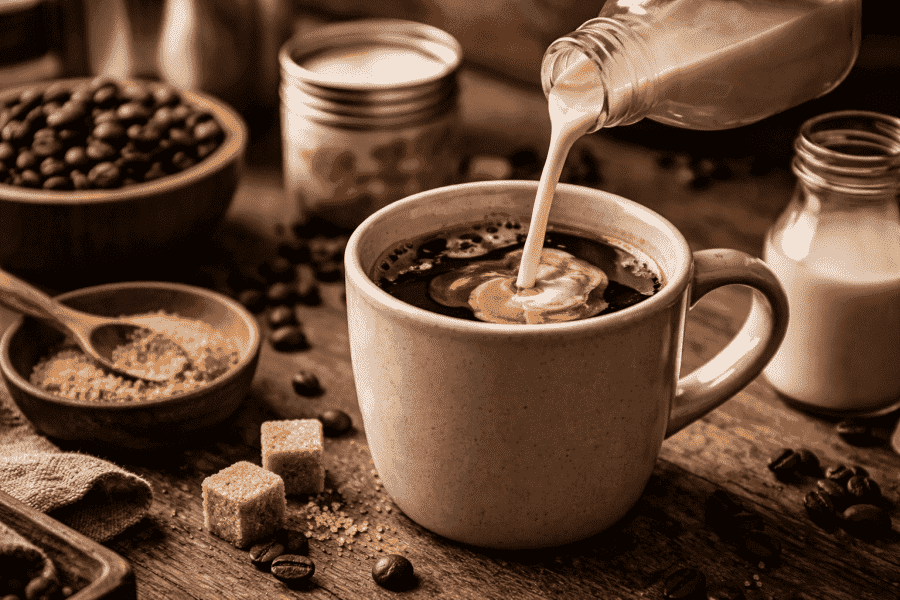 Tudo sobre leite para café: tipos, sabor e utilização