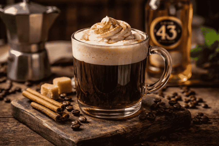Licor de café no café espanhol