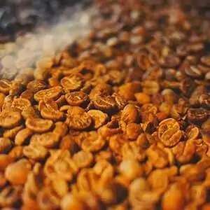Café meio torrado