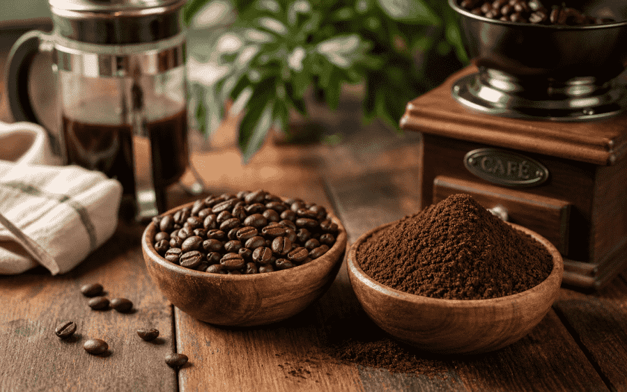 Qual é a diferença entre café moído na hora e café pré-moído?
