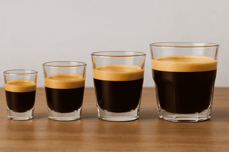 Quantos ml tem um espresso