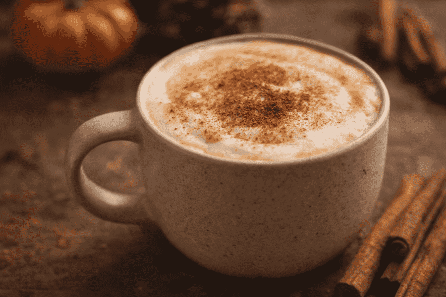 Pumpkin spice latte: uma bebida especiada de outono