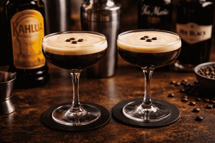 Que licor de café vai num Espresso Martini?