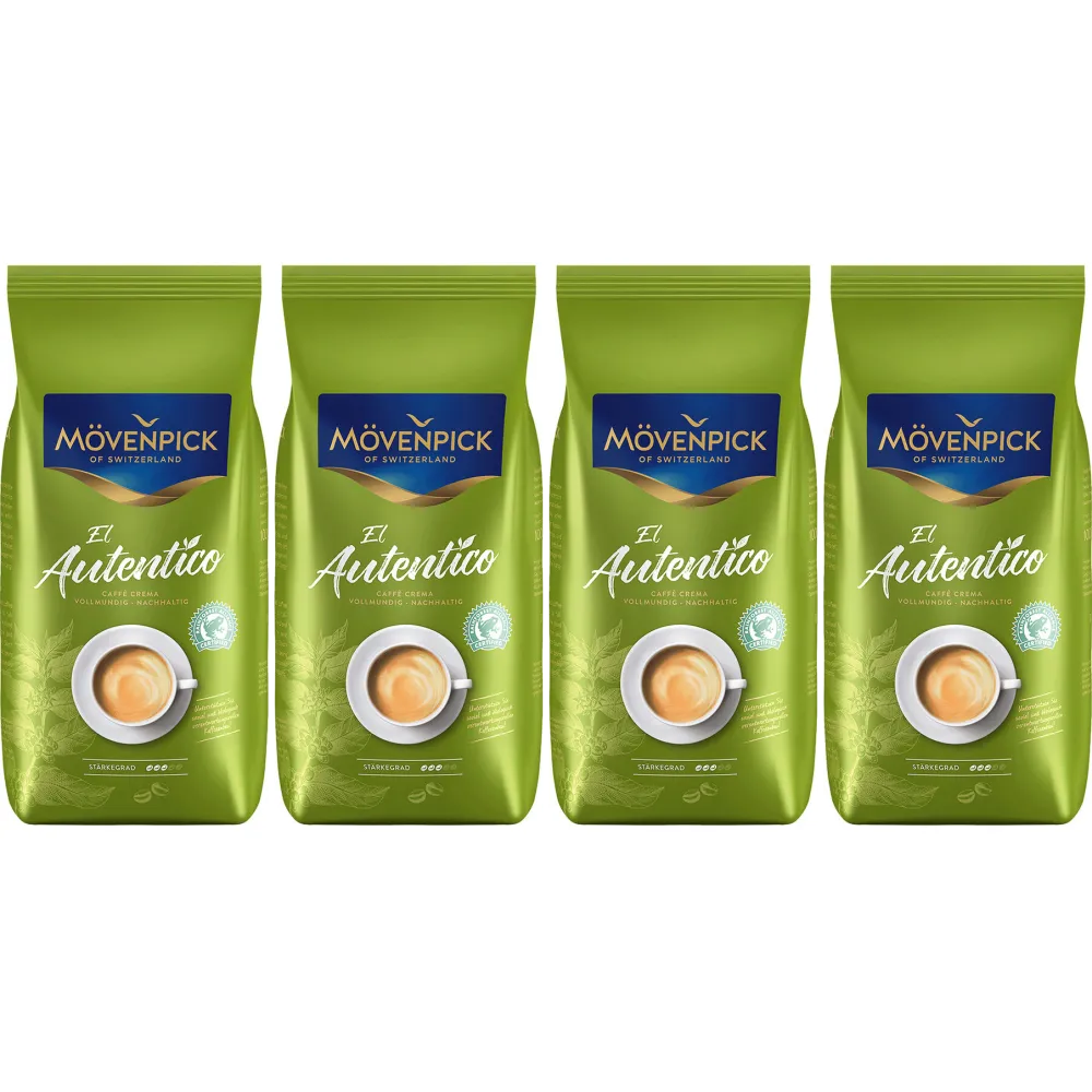 Mövenpick El Autentico - grãos de café - 4 x 1 quilo