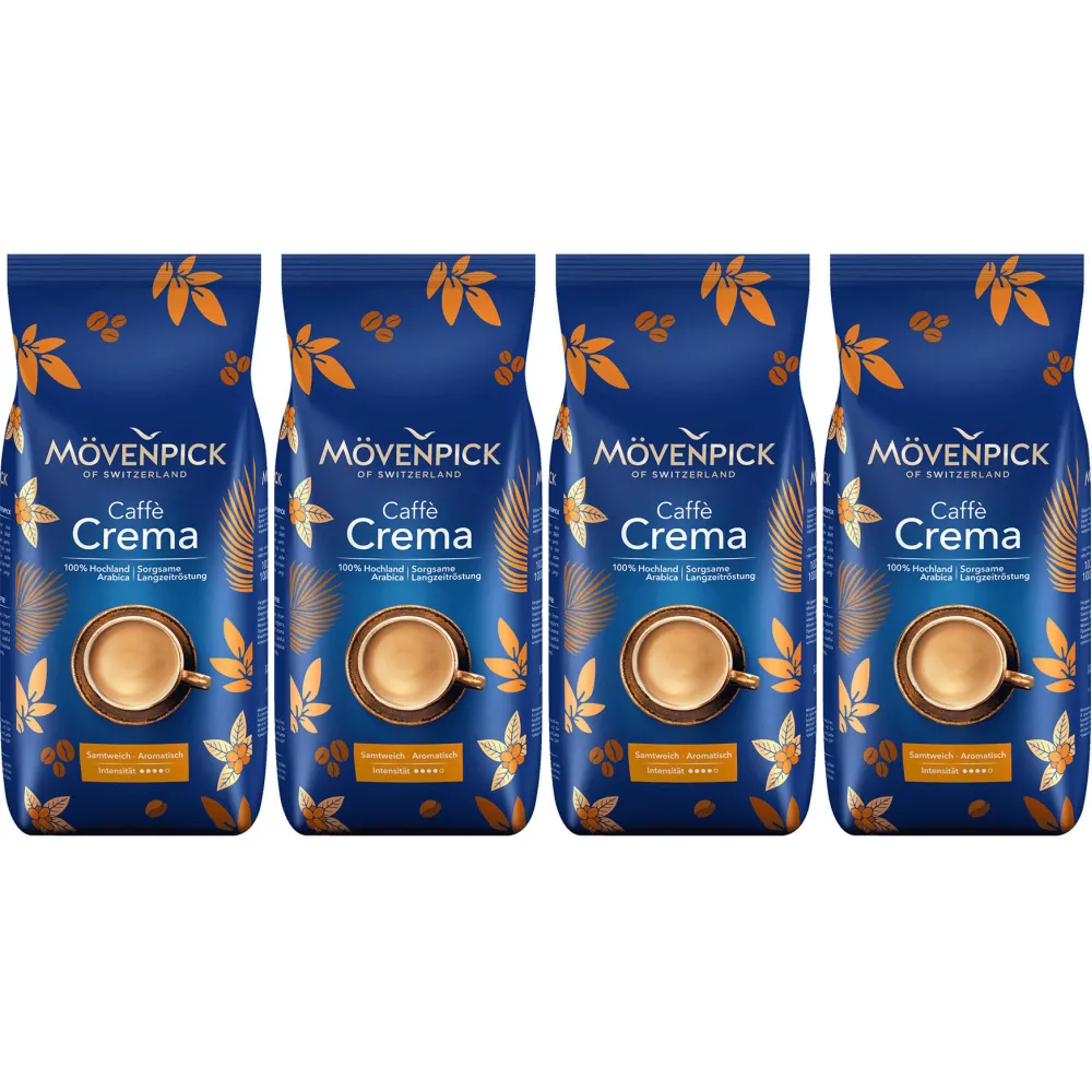 Mövenpick caffè crema - café em grão - 4 x 1 quilo