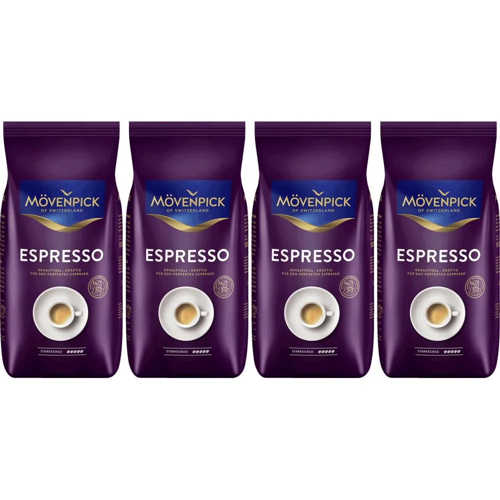 Mövenpick Espresso - café em grão - 4 x 1 quilo
