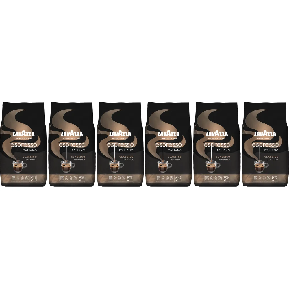 Lavazza Espresso Italiano - grãos de café - 6 x 1 quilo