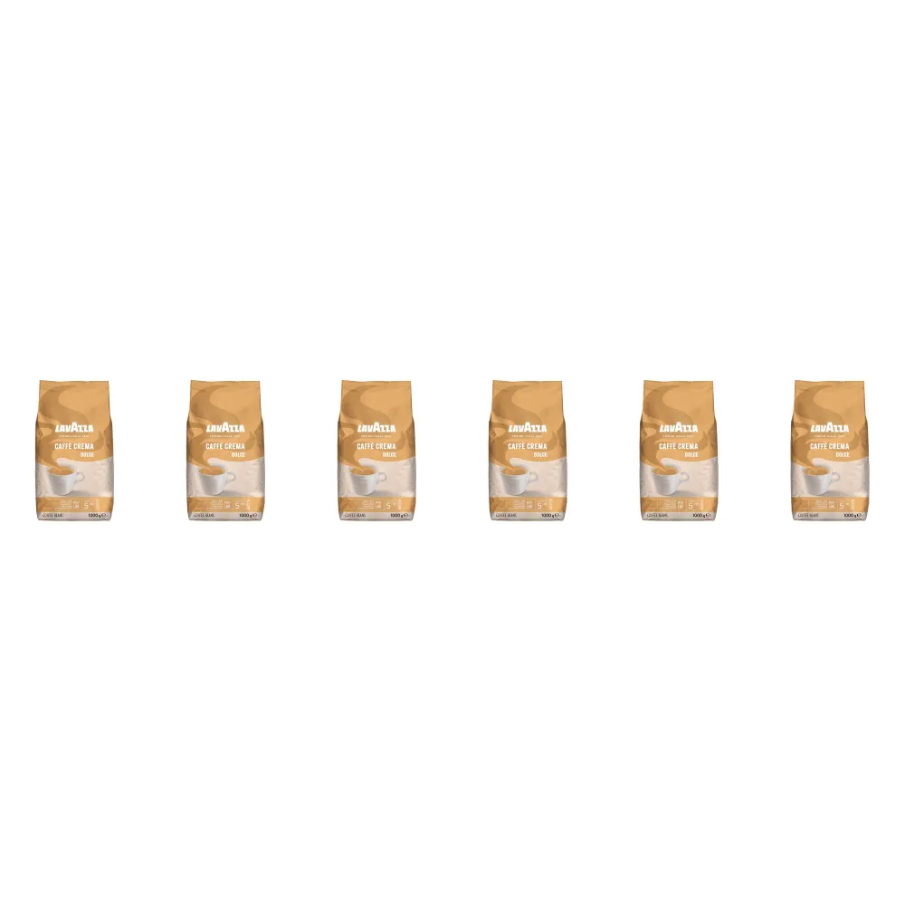 Lavazza Caffè Crema Dolce - grãos de café - 6 x 1 kg