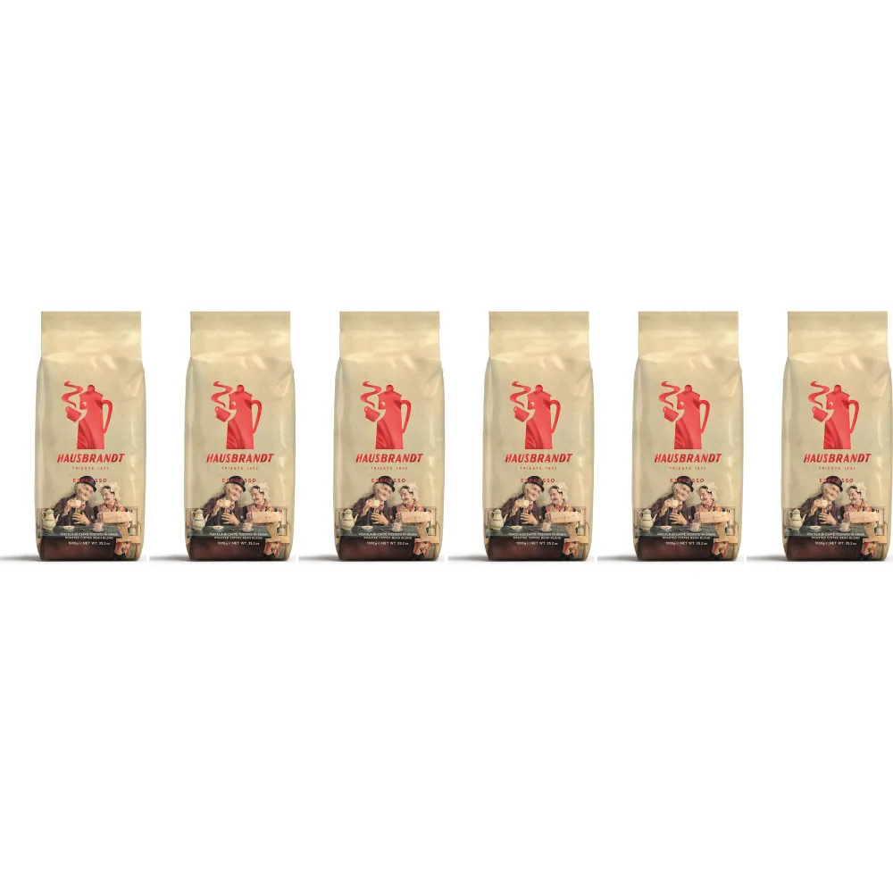 Caffè Hausbrandt Espresso (Nonnetti) - café em grão - 6 x 1 quilo