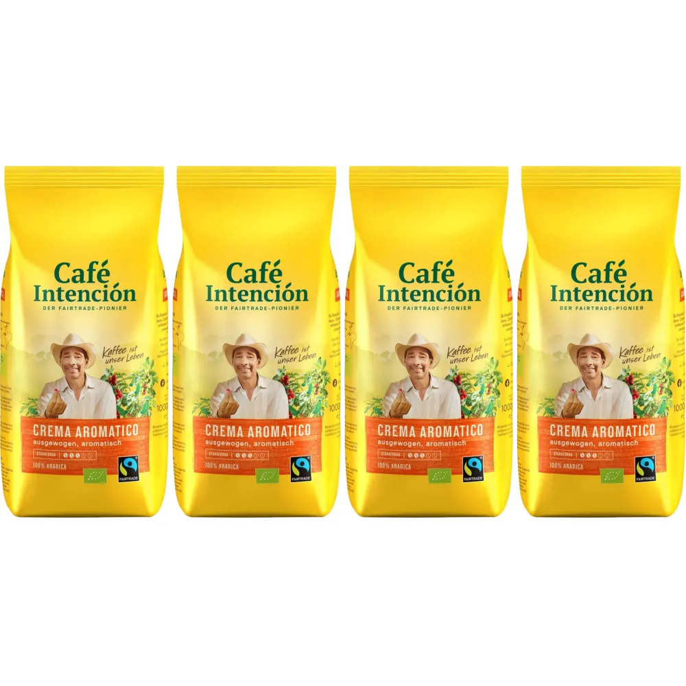 Café Intención Crema Aromatico - café em grão - 4 x 1 quilo