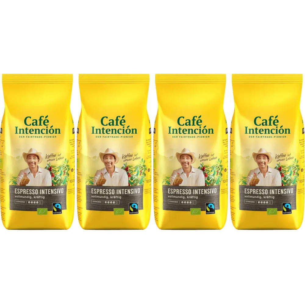 Café Intención Intensivo - café em grão - 4 x 1 quilo
