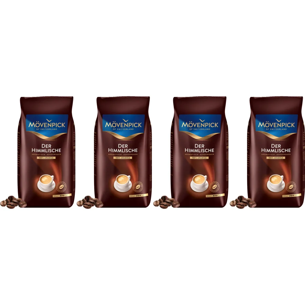 Mövenpick Der Himmlische - café em grão - 4 x 1 quilo