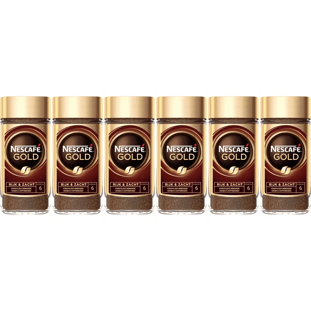 Nescafé Gold - café solúvel - 6 x 200 g
