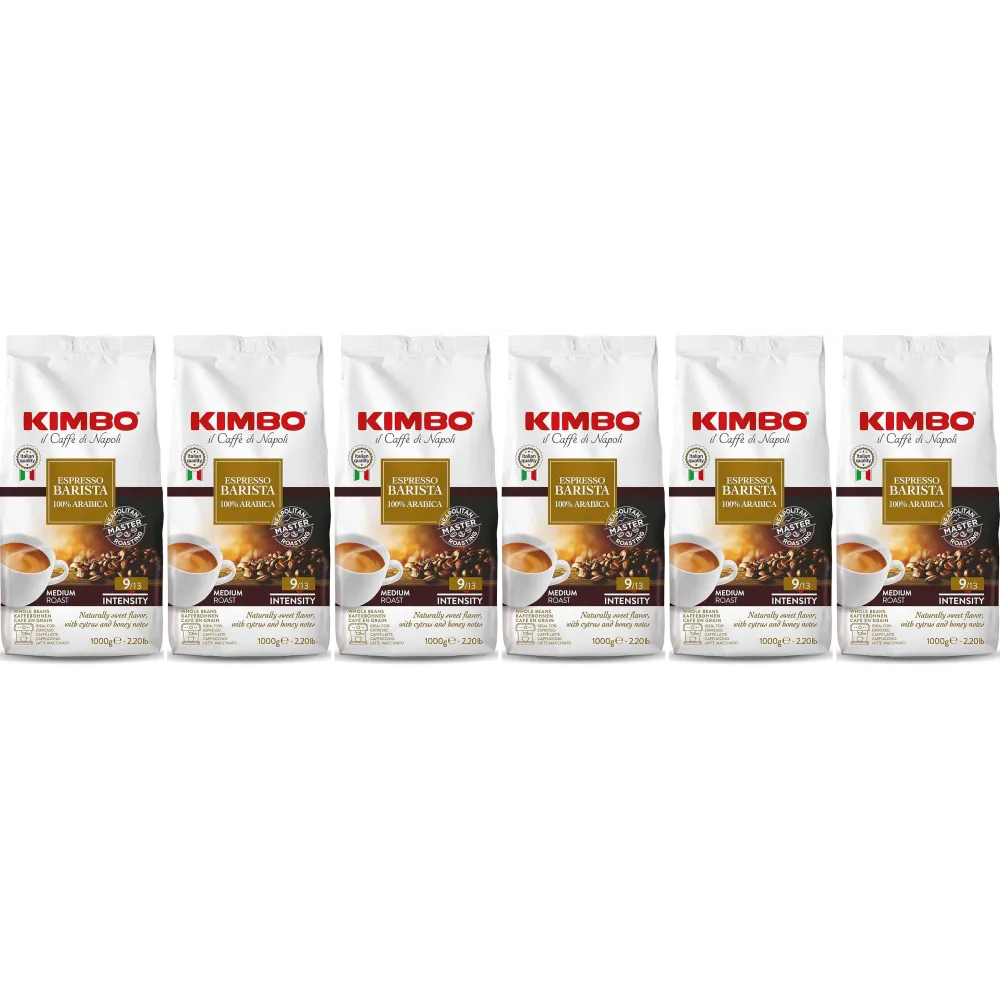 Kimbo Espresso Barista 100% arábica - café em grão - 6 x 1 quilo