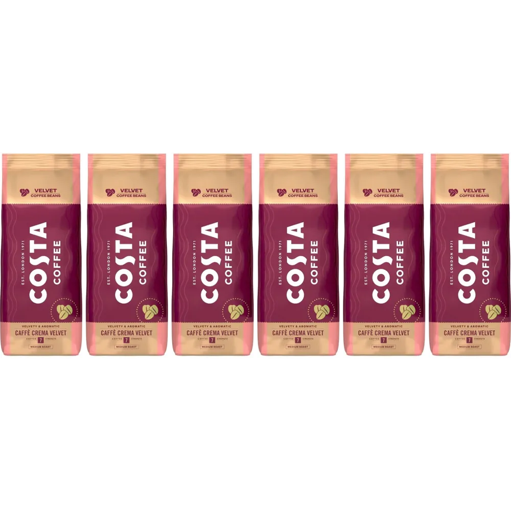 Costa Coffee Caffè Crema Velvet - café em grão - 6 x 1 quilo
