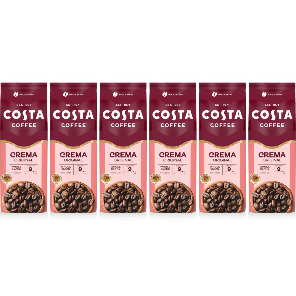Costa Coffee Caffè Crema Original Blend - café em grão - 6 x 1 quilo