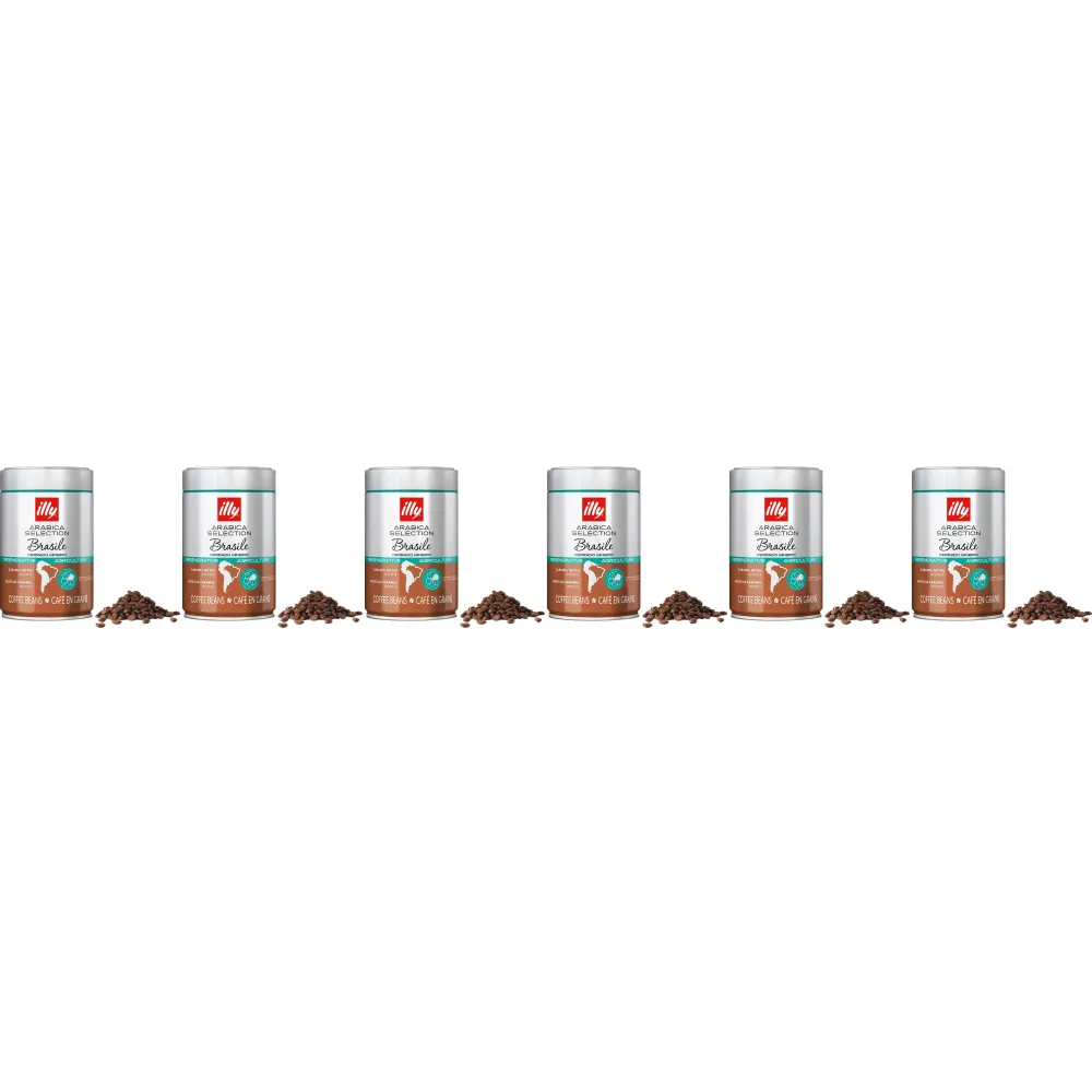 illy Arabica Selection Brazil Cerrado Mineiro - café em grão - 6 x 250 gramas