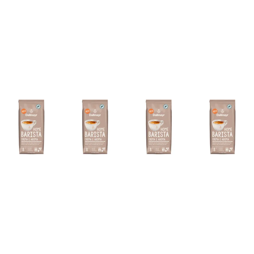 Dallmayr Home Barista Caffè Crema e Aroma - café em grão - 4 x 1 quilo
