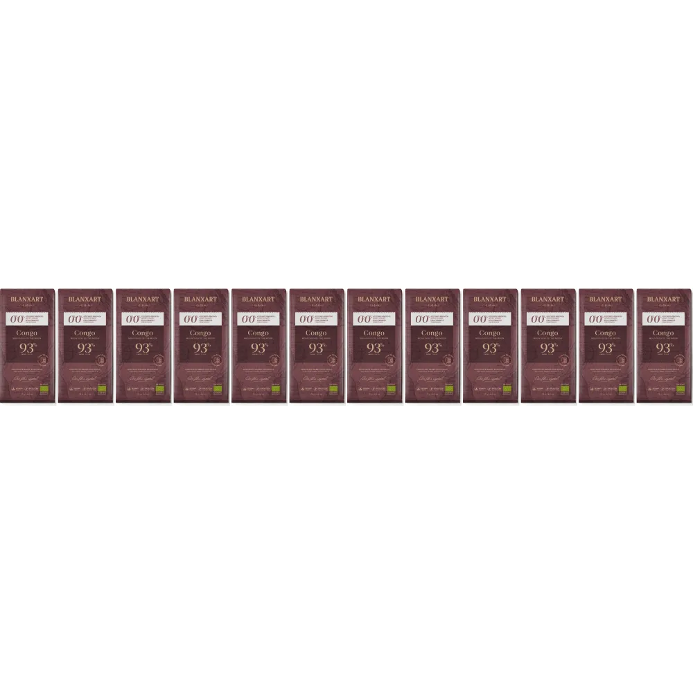 Blanxart - Congo 0,0% de açúcares adicionados - 12 x 93% chocolate preto (Biológico)