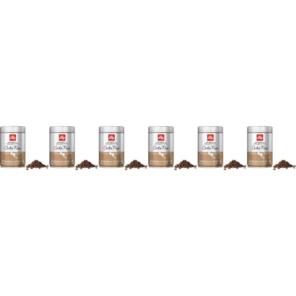 illy - grãos de café - 6 x Arabica Selection - Costa Rica - 250 gramas