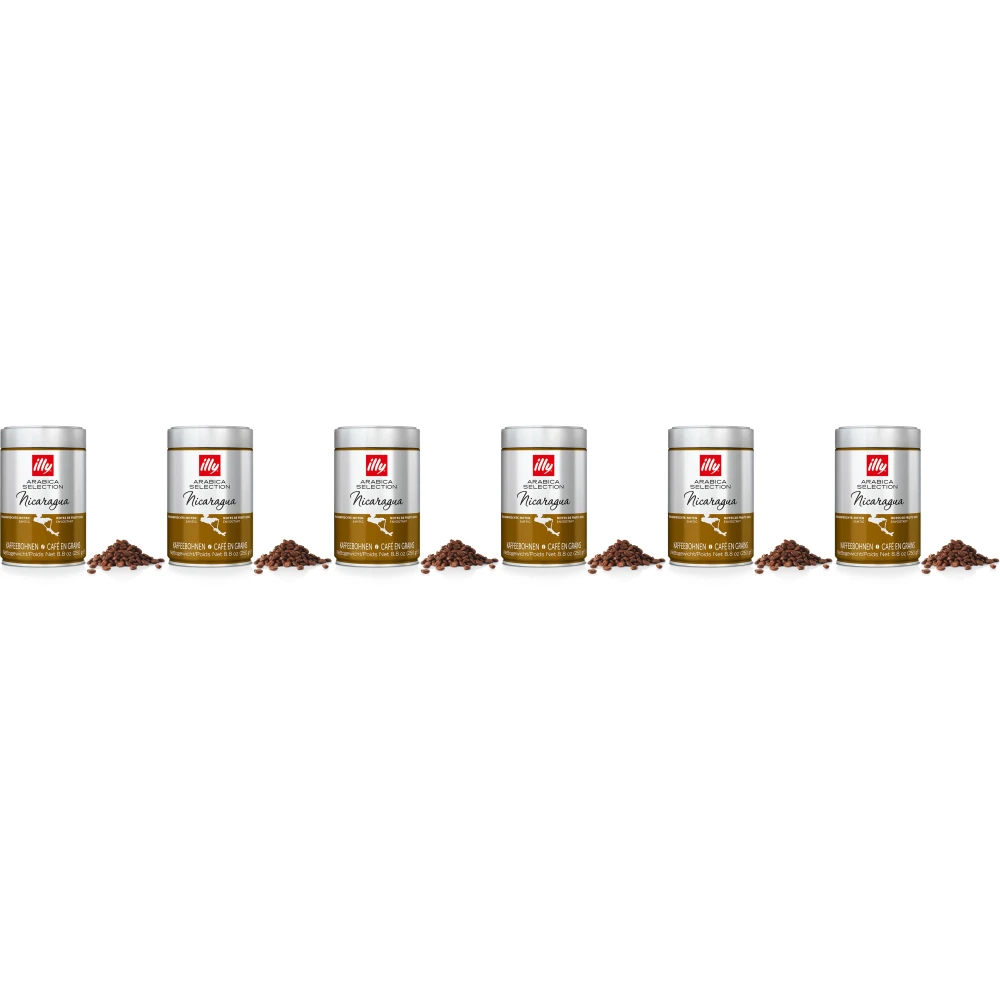illy - grãos de café - 6 x Arabica Selection - Nicarágua - 250 gramas