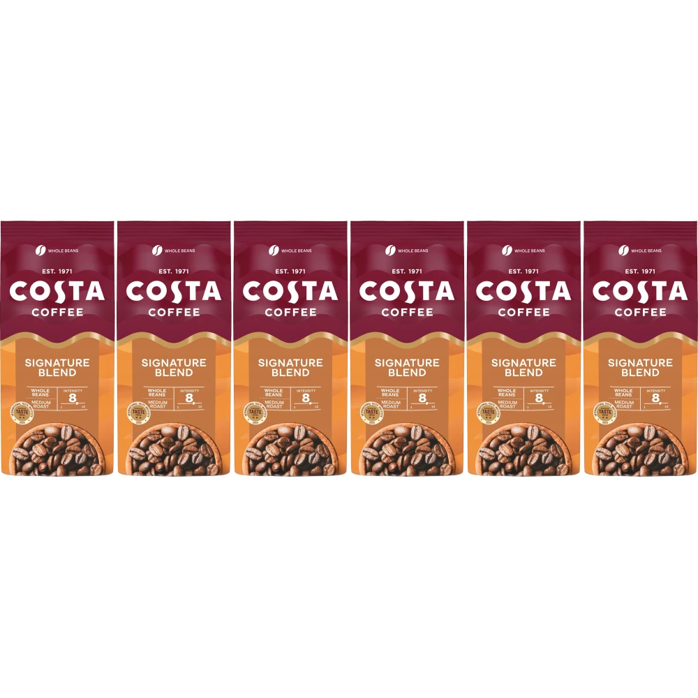 Costa Coffee Signature Blend Torra Média - grãos de café - 6 x 1 quilo