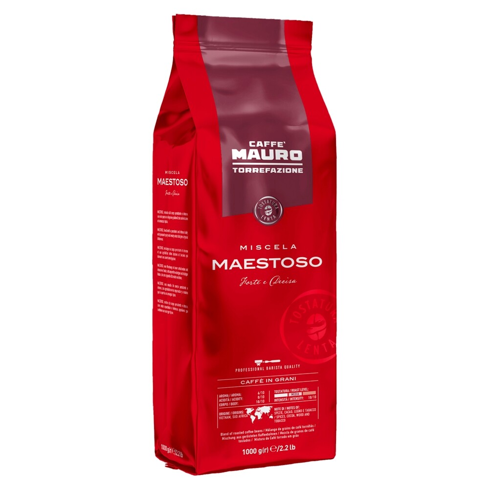Caffè Mauro Maestoso - grãos de café - 6 x 1 quilo