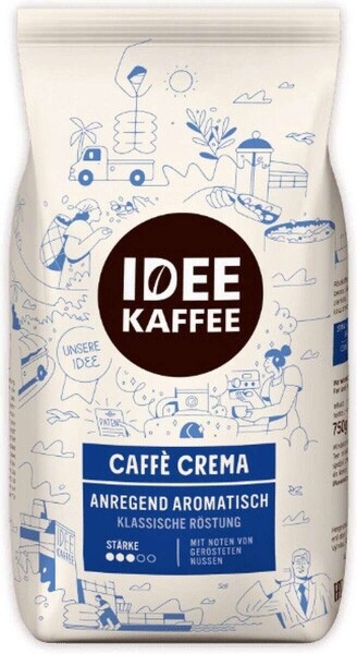 Idee Kaffee Caffè Crema - café em grão - 750 gramas
