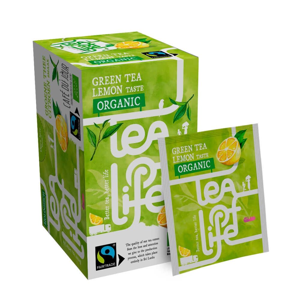 Chá Verde Limão - Biológico e de Comércio Justo - Tea of Life - 25 saquetas de chá