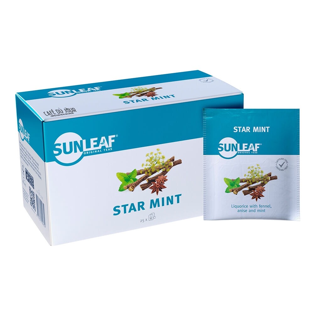 Star Mint - Sunleaf - 25 saquetas de chá
