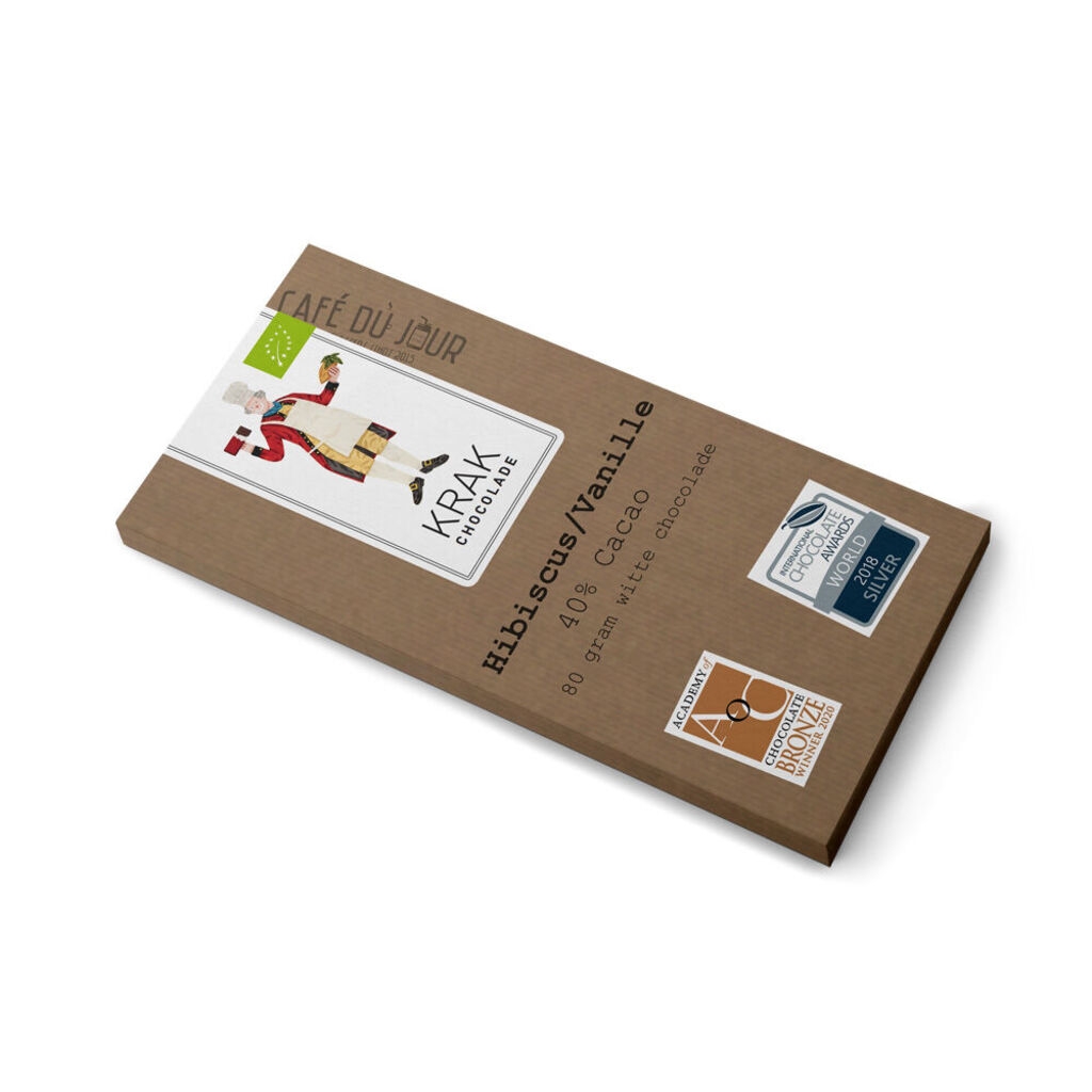 Krak Chocolate - Hibisco/Baunilha - Chocolate Branco