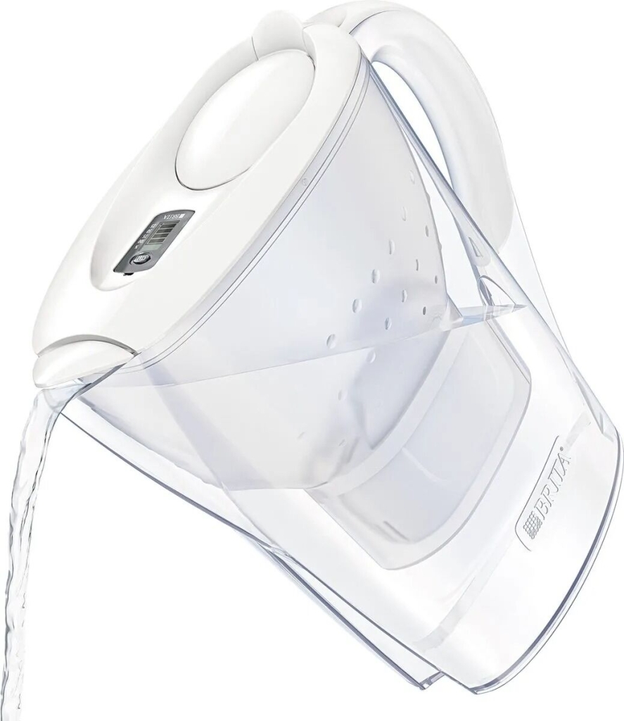 Brita - Garrafa de Água Marella Branca + 1 Cartucho Maxtra 2,4L