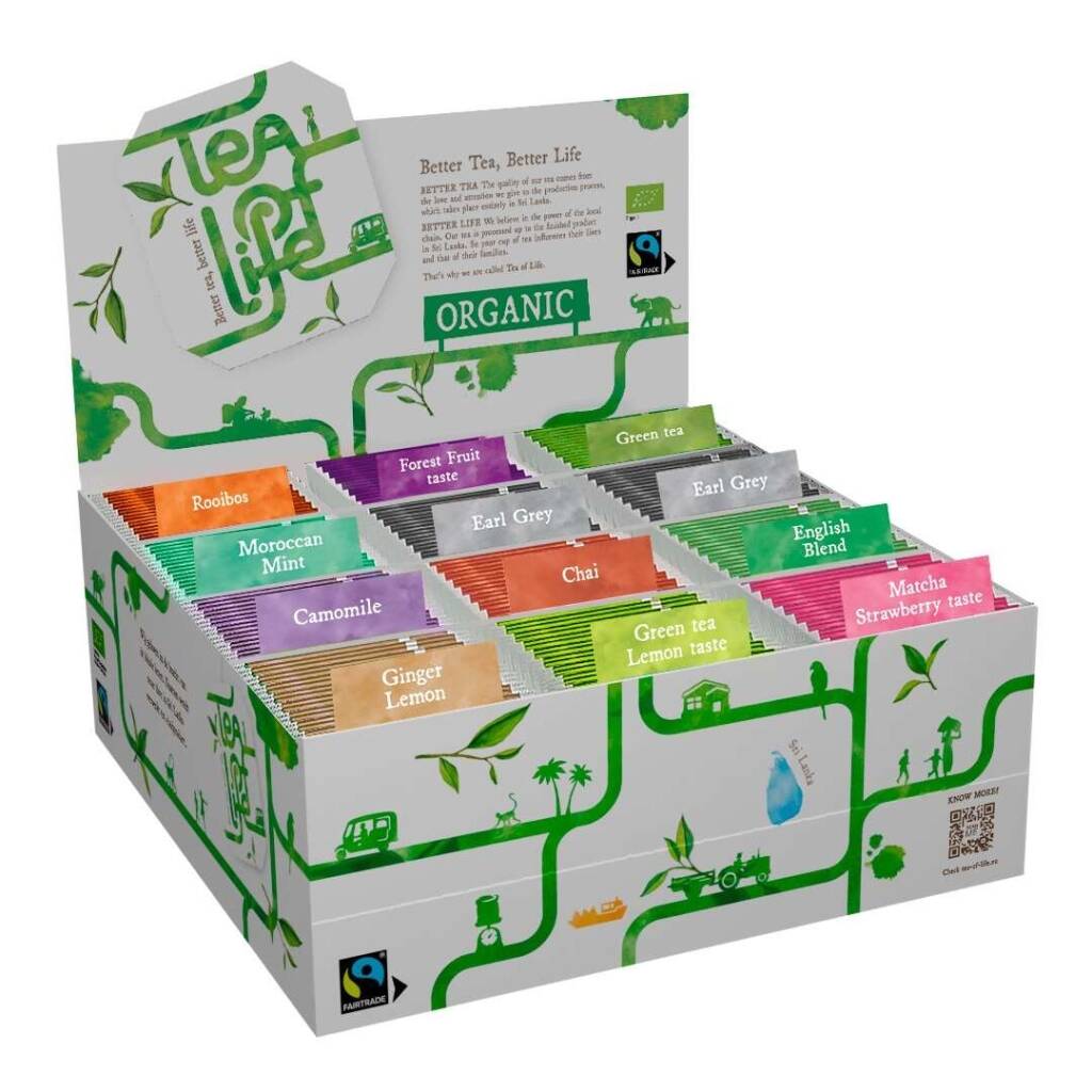 Expositor de variedade - Orgânico & Fairtrade - Tea of Life - 120 saquetas