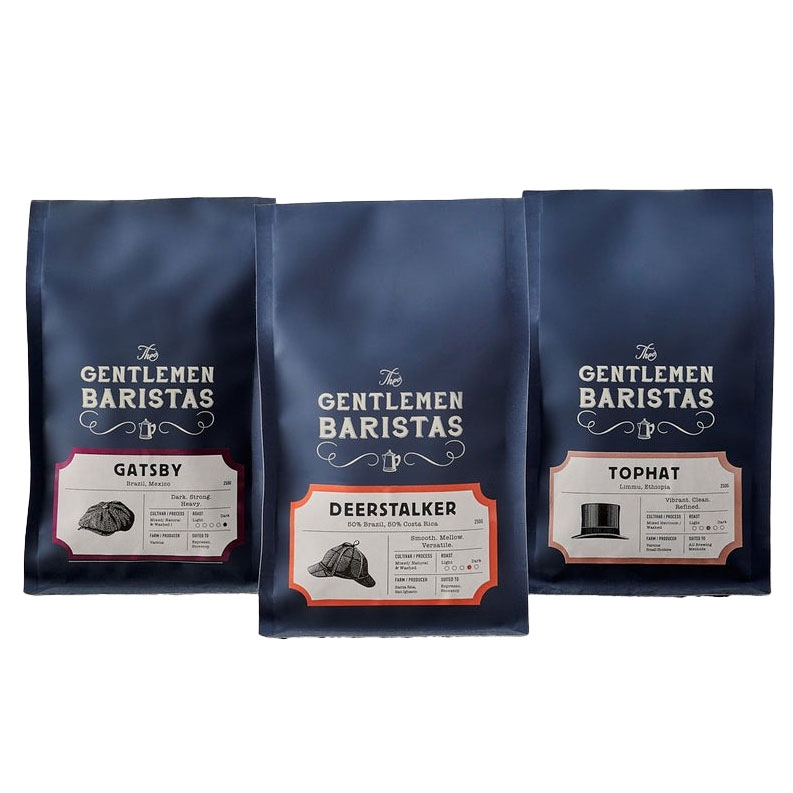 The Gentlemen Baristas Kit Inicial de Espresso - grãos de café - 3 x 250 gramas