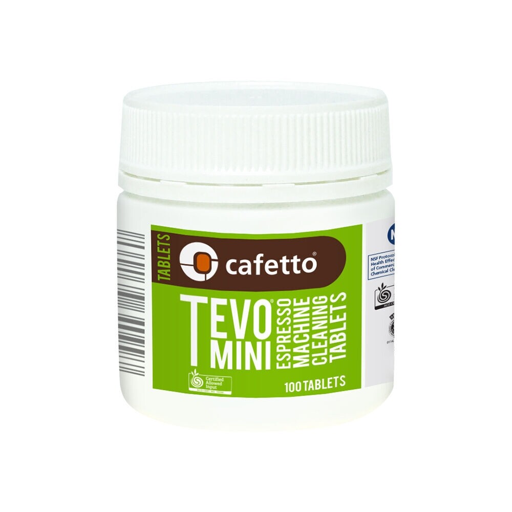 Cafetto Tevo® mini - pastilhas de limpeza para máquinas de café (1,5 g) - 100 unidades