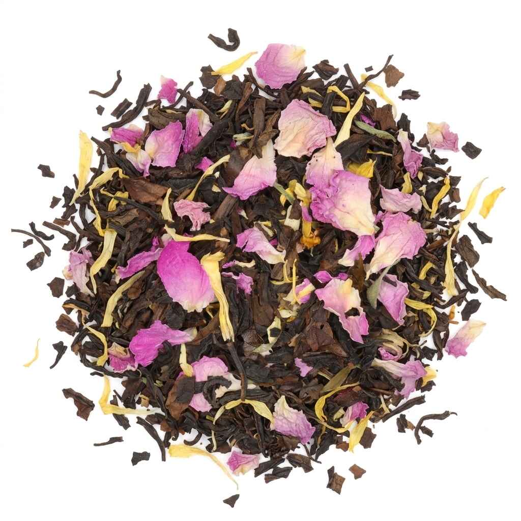 Rose romantique - chá oolong 100 gramas - Café du Jour chá a granel