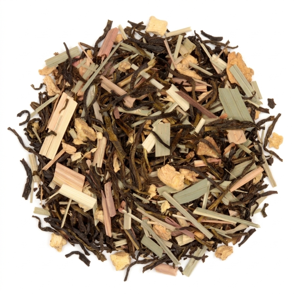 Limão e Gengibre - Chá verde 100 gramas - Café du Jour chá a granel