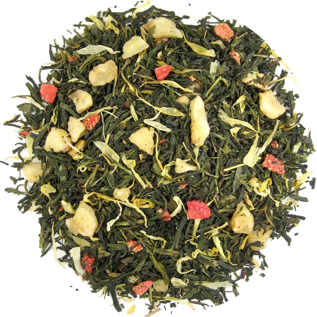 Café terraço à noite - chá verde 100 gramas - Café du Jour chá a granel