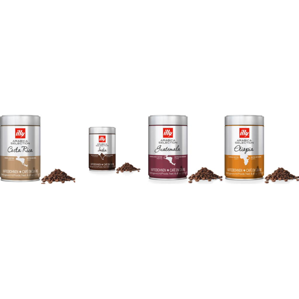 illy Pack Degustação Arabica - café em grão - 4 x 250 gramas