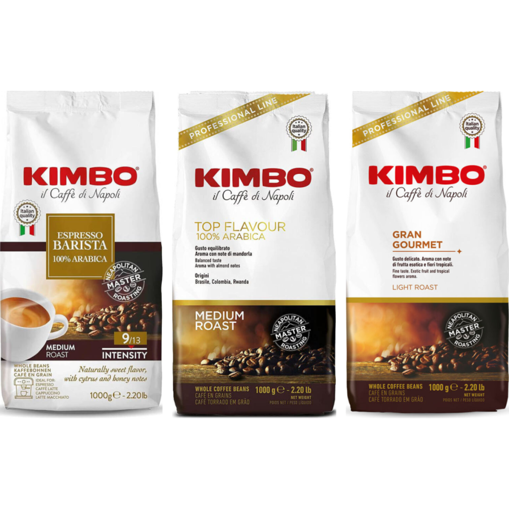 Kimbo Pack Degustação Suave & Aromático - 100% Arábica - 3 x 1 kg