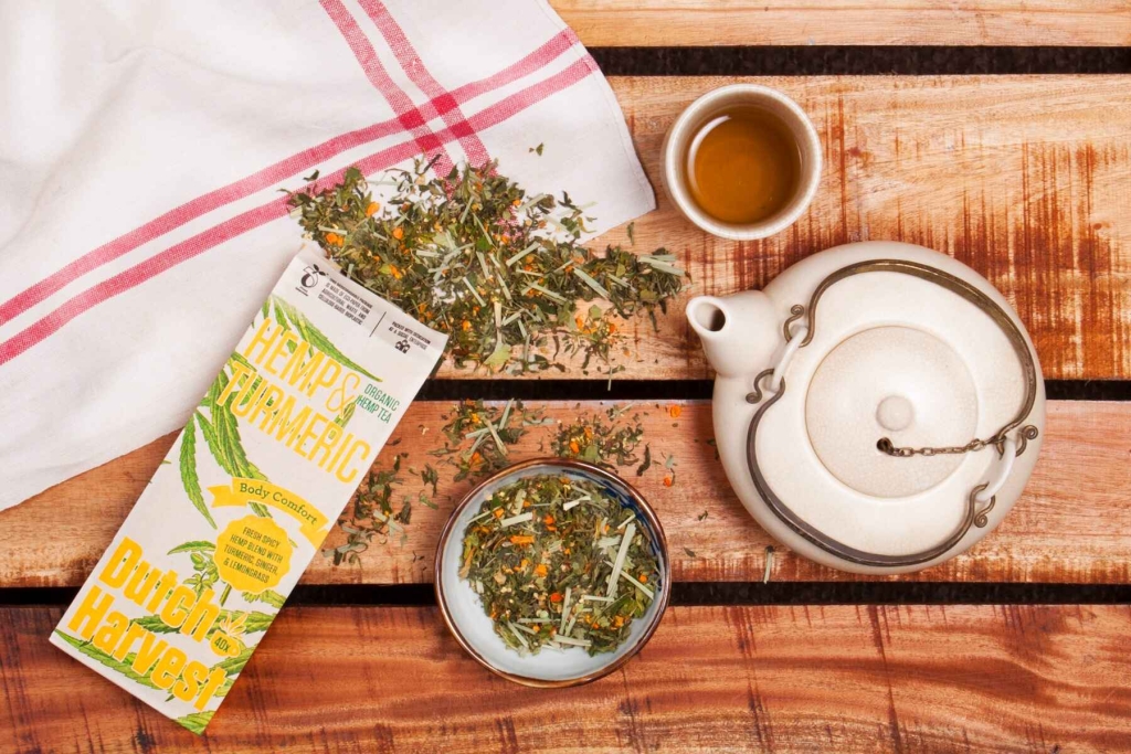 Hemp & Turmeric - Chá de Cânhamo e Cúrcuma 50g - Dutch Harvest chá a granel