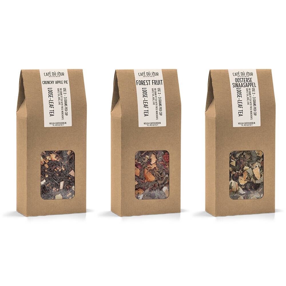 Chá fresco a granel Café du Jour - pacote frutado - 3 x 100g