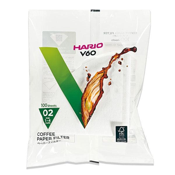 Filtros de café Hario V60 tamanho 02 branco - Filtros de café - 100 peças