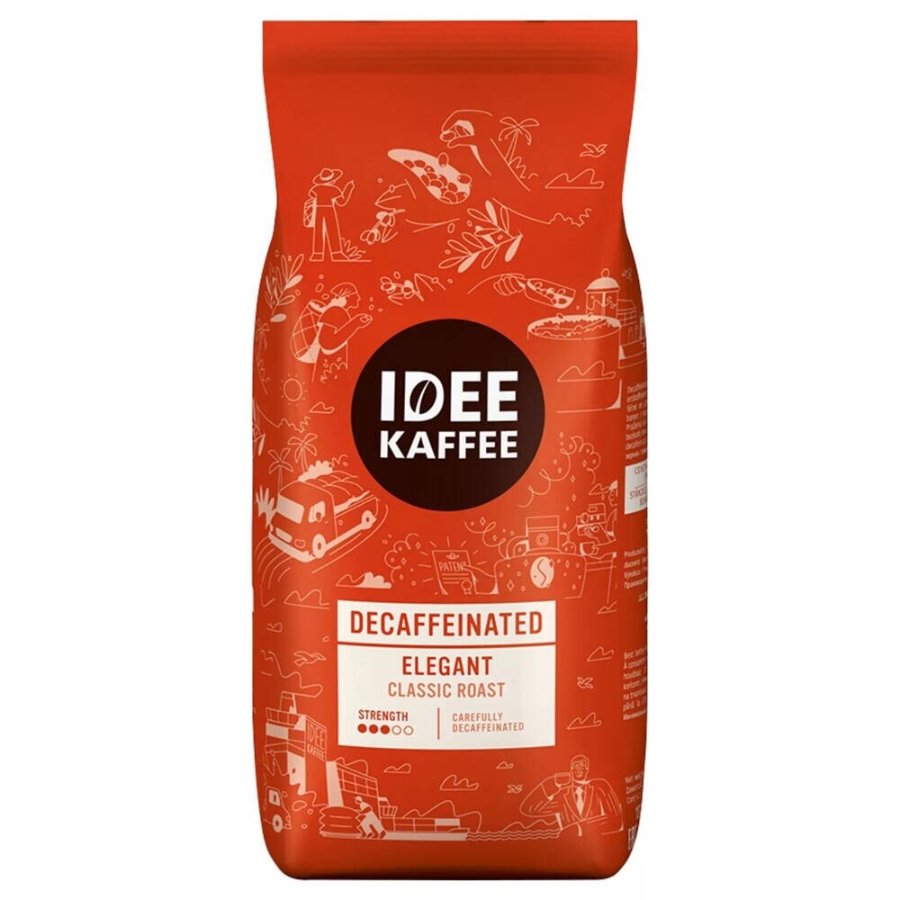 IDEE Kaffee Elegant Decaffeinated - café em grão - 1 quilo