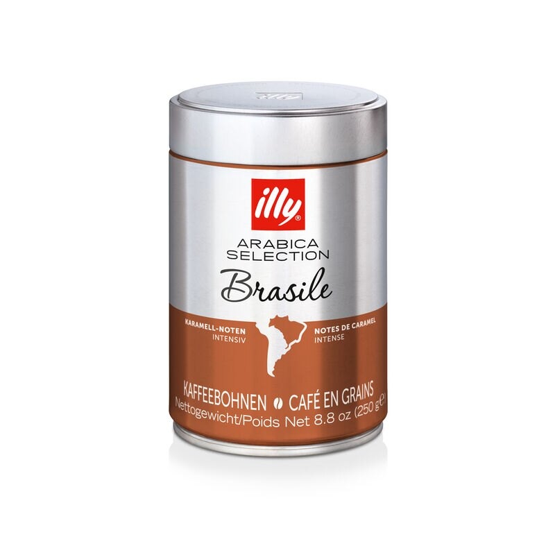 Illy Monoarabica Brasil Grãos de Café 250 gramas