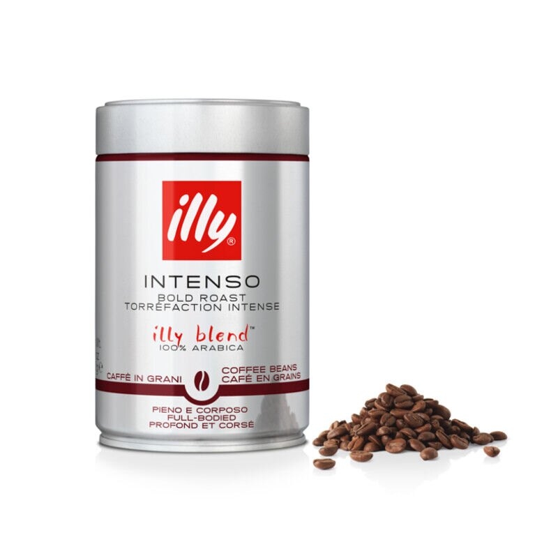 illy Intenso - Torra Escura Preto - Grãos de Café 250 gramas