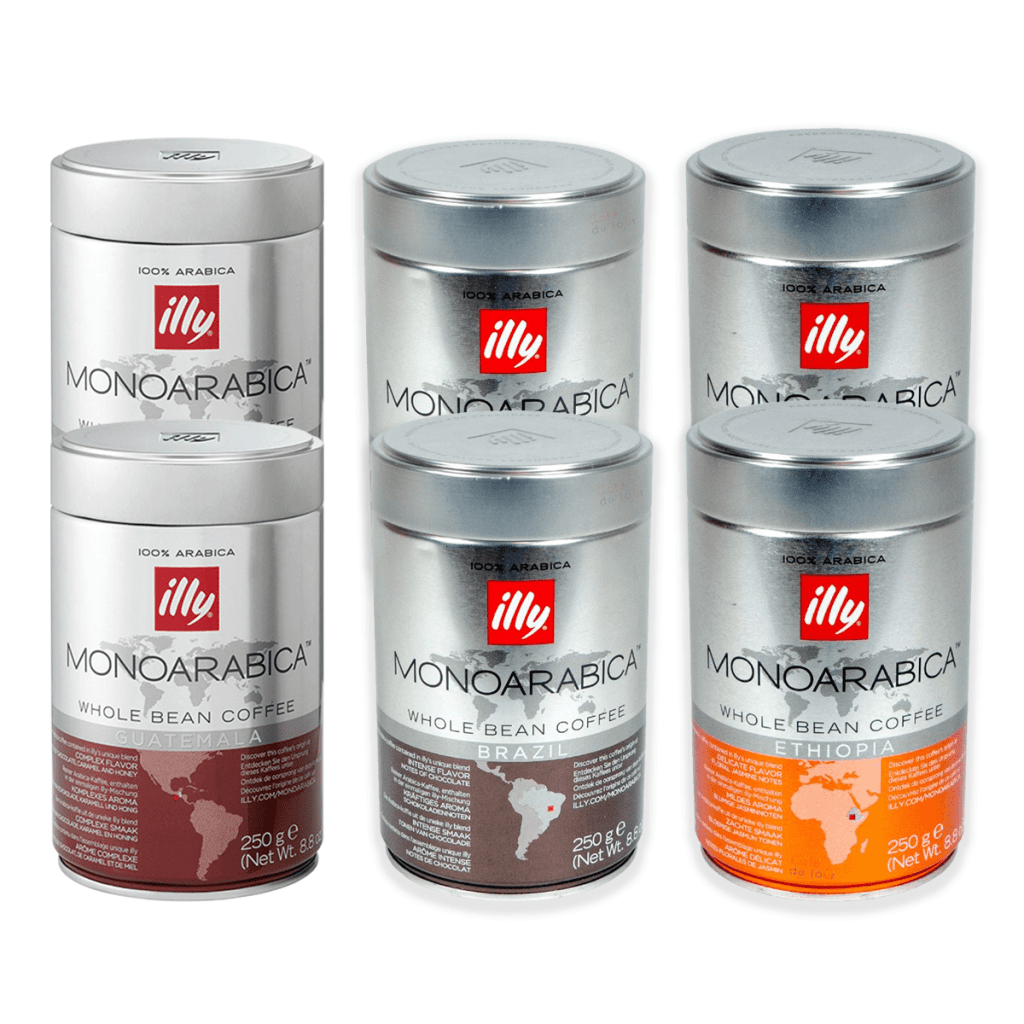 pacote de degustação illy Monoarabica - café em grão - 6 x 250g