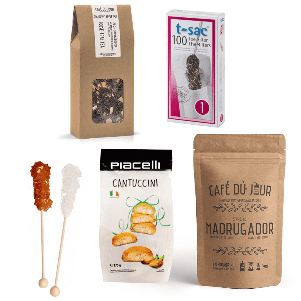 Pacote de presente - Momento de café Deluxe - 5 artigos