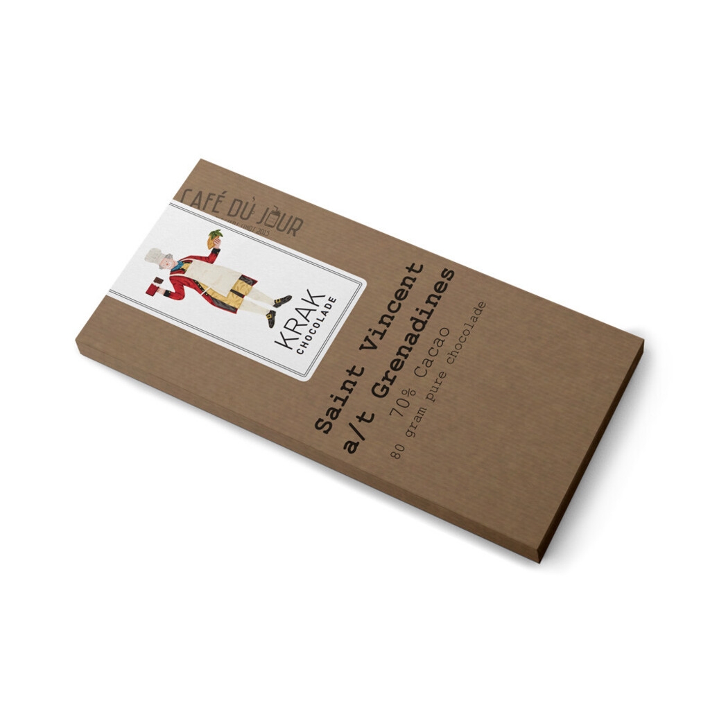 Krak Chocolade - São Vicente e Granadinas 55% - Zimbro / Juniper